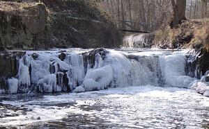Wasserfall im Winter